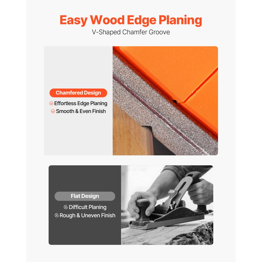 VEVOR Accu-schaafmachine, 82 mm snijbreedte, 15000 tpm, elektrische schaafmachine voor hout met 4,0 Ah 18 V lithiumbatterij, borstelloze motor, instelbare snijdiepte, stofopvangzak, voor houtbewerking