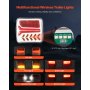 VEVOR Trailerverlichting Trailerverlichting met standen (achterlicht/richtingaanwijzer/remlicht/kentekenplaatverlichting/achteruitrijlicht), waterdichte trailerverlichtingsset voor boot, vrachtwagen, camper, tractor
