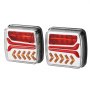 VEVOR aanhangerverlichting met verschillende standen (achterlicht/richtingaanwijzer/remlicht/kentekenplaatverlichting/achteruitrijlicht), waterdichte aanhangerverlichtingsset voor boot, vrachtwagen, camper, tractor