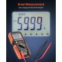 VEVOR digitale multimeter, 6000 TRMS DC/AC voltmeter en stroomtester, automatische bereikinstelling voor stroom, spanning, weerstand, capaciteit, temperatuur, diodes, continuïteit en lage impedantiemeting