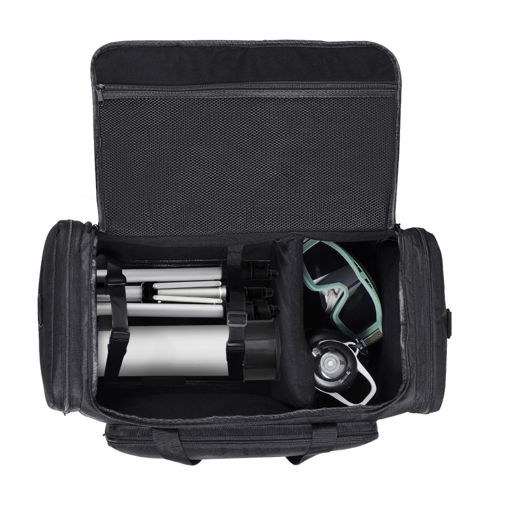 VEVOR Telescope Case, 560 mm, Telescope Storage Bag with Fixed Buckles, Multi-Pocket & Detachable Divider for Telescope, Shock-Absorbent Telescope Carrying Case to Easily Secure Optical Tube & Tripod