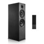 VEVOR Passief 2-weg vloerstaand luidsprekersysteem met 1-inch tweeter en twee 8-inch woofers, 600W piekvermogen, frequentiebereik van 50Hz-20kHz, robuuste MDF-behuizing, voor thuisaudio, enkel