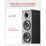 VEVOR Passive Floorstanding Speakers, 2-Way, Floor-Standing Tower Speakers with 1 in Tweeter, 6.5 in Woofers, 400W Peak, 65Hz–20kHz Frequency Response, Durable MDF Enclosure, for Home Audio, Pair