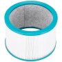 VEVOR Vervangend Filter φ188x127 mm, Meerlaags Luchtreiniger Filter Vervanging met High-Density HEPA en Actieve Kool, Ideaal voor het Opvangen van Pollen, Huisdierhaar, Rook en Schadelijke Geuren