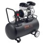 VEVOR Luchtcompressor, 15 Gallon Stalen Tank, 2 HP 5,3 CFM@90 PSI Olievrije Luchtcompressor en Max. 125 PSI Druk, 78 dB Ultra Stille Draagbare Compressor, voor Autoreparatie, Bandenspanning, Spuitverven