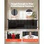 VEVOR Retractable Baby Gate, Extends to 5150 mm Extra Wide, 990 mm Tall, with Reinforced Fiberglass Strips, Avoids Crawling Through, Mesh Dog Gate for Decks, Doorways, Garages, Indoor, Black
