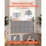VEVOR Retractable Baby Gate, 870 mm Tall, Extends up to 1400 mm Wide, Retractable Gate for Kids or Pets, Mesh Material, Easy to Install for Indoor Stairs, Doorways, Hallways, Playrooms, Gray
