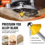 VEVOR Freesset, 15-delige freesset met 1/4-inch schacht, kunststof draagtas, houtbewerkingsgereedschap voor professionele en beginnende timmerlieden, voor hout, MDF, spaanplaat, multiplex