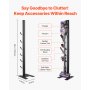 VEVOR stofzuigerstandaard compatibel met Dyson V6 V7 V8 V10 V11 V15, stevige stofzuigerstandaard met 6 haken voor Dyson DC30 DC31 DC34 DC35 DC58 DC59 DC62 D74 draadloze stofzuigers en accessoires