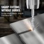 VEVOR 40-delige frees CNC-freesbits 1/8" schacht CNC-freesset inclusief 2 fluit platte frees en kogelfrees CNC-bits met nanoblauwe coating en titaniumcoating