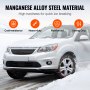 VEVOR Snow Chains Manganese Alloy Steel 2PCS Traction Snow Tires Chains Silver