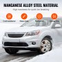 VEVOR 2PCS Snow Chains Manganese Alloy Steel Traction Wheels Chains Silver