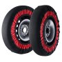VEVOR Thickened Snow Socks for Tires, Polyester Fiber Tire Socks with Elastic Straps, Snow Traction Tire Cover for Car, SUV, Pickup and Truck (Pack of 2)-Extra Large