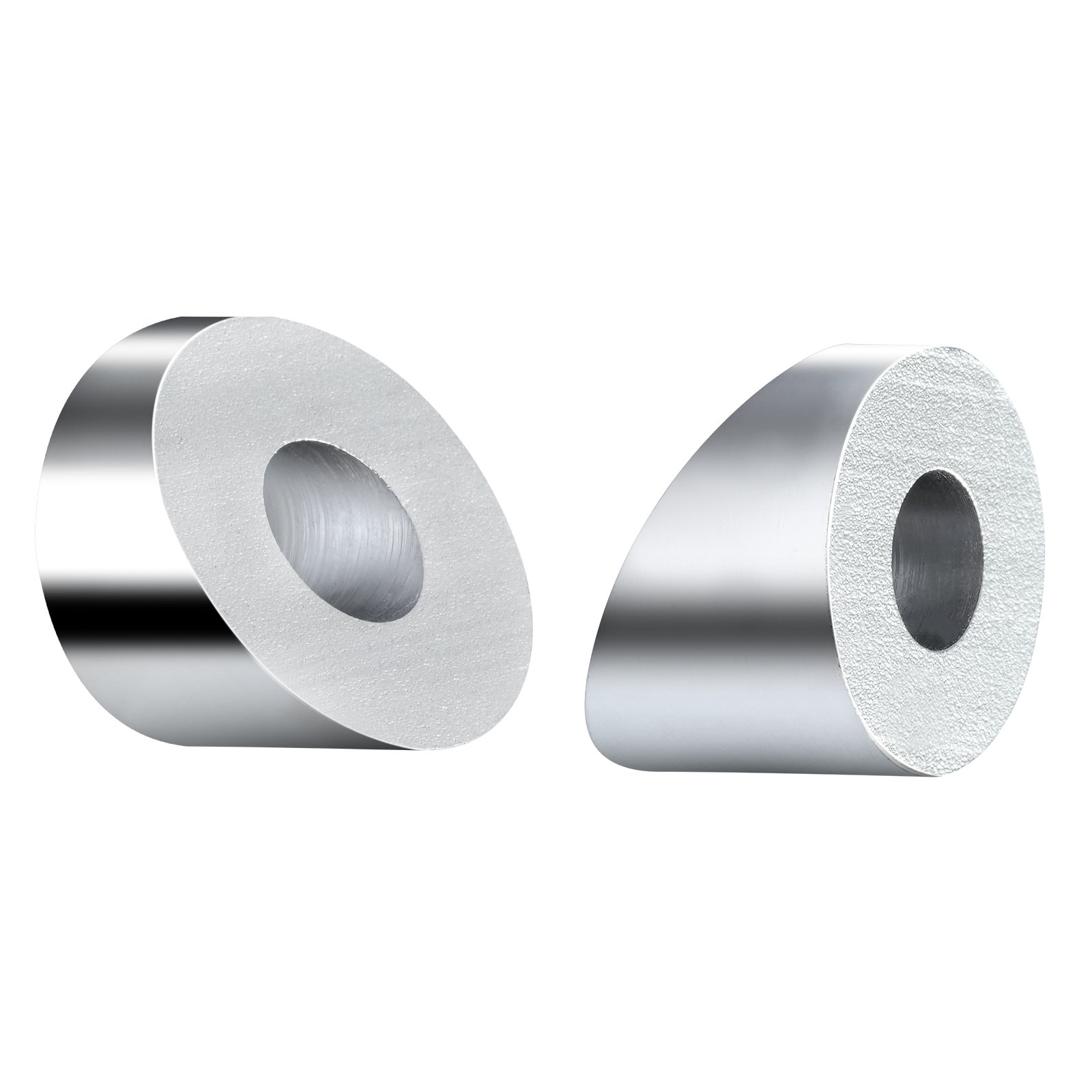 VEVOR 20-pack kabelrailset, 1/8 inch wielbeschermhoezen, bundel met zwarte onzichtbare krimpspanner en klem, beschermhoezen voor kabelrails voor 1/8 inch 3/16 inch staalkabel, installatie onder meerdere hoeken