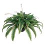 VEVOR Kunstvarens, Diameter 95-105 cm, Hangende Kunstvaren Boston, Plantenwanddecoratie met 80 Takken & Bloempot, Kunstvaren voor Huis, Kantoor & Buiten