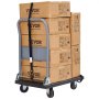 VEVOR Set van 4 spanriemen 0,025 x 4,6 m Spanband 998 kg Spanband met ratel Spanband van polyester Haak van koolstofstaal Spanband met ratel Ideaal voor motorfietsen Fietsen Kajaks UTV Boten ATV
