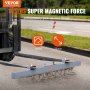 VEVOR magnetische bezem magnetische veegmachine 1830 mm, magnetische veegmachine magnetische bezem magnetische bezem magnetische lifter 47,6 kg magnetische kracht magnetische spanenverzamelaar vloerveger veegmachine werkplaats