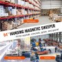 VEVOR magnetische bezem magnetische veegmachine 2130 mm, magnetische veegmachine magnetische bezem magnetische bezem magnetische lifter 54,4 kg magnetische kracht magnetische spanenverzamelaar vloerveger veegmachine