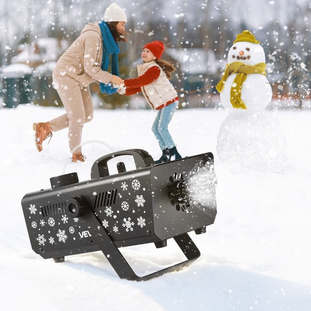 VEVOR Sneeuwmachine, 650W Sneeuwkanon, Kunstmatige Sneeuwmaker, Sneeuwvlokmachine, Kunstmatige Sneeuwvlokmachine voor Binnen- en Buitengebruik voor Feestdagen, DJ-feesten, Kerstdecoratie