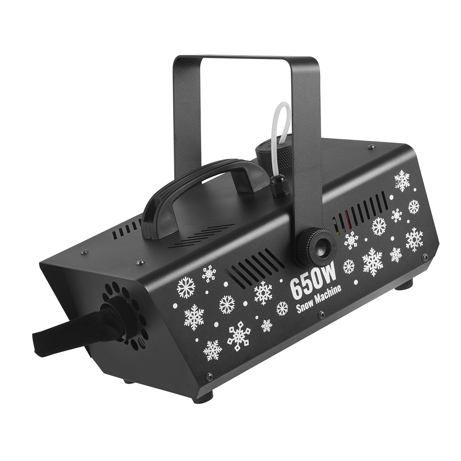 VEVOR Sneeuwmachine, 650W Sneeuwkanon, Kunstmatige Sneeuwmaker, Sneeuwvlokmachine, Kunstmatige Sneeuwvlokmachine voor Binnen- en Buitengebruik voor Feestdagen, DJ-feesten, Kerstdecoratie