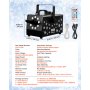 VEVOR Sneeuwmachine, 900W Sneeuwkanon, Kunstmatige Sneeuwmaker, Sneeuwvlokmachine, Kunstmatige Sneeuwvlokmachine voor Binnen- en Buitengebruik voor Feestdagen, DJ-feesten, Kerstdecoratie