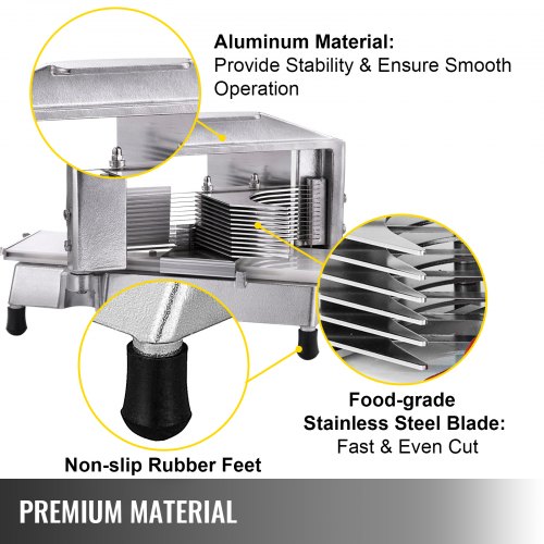 Commercial Tomato Slicer Cutter 3/16" Consistent Heavy Duty Friuts