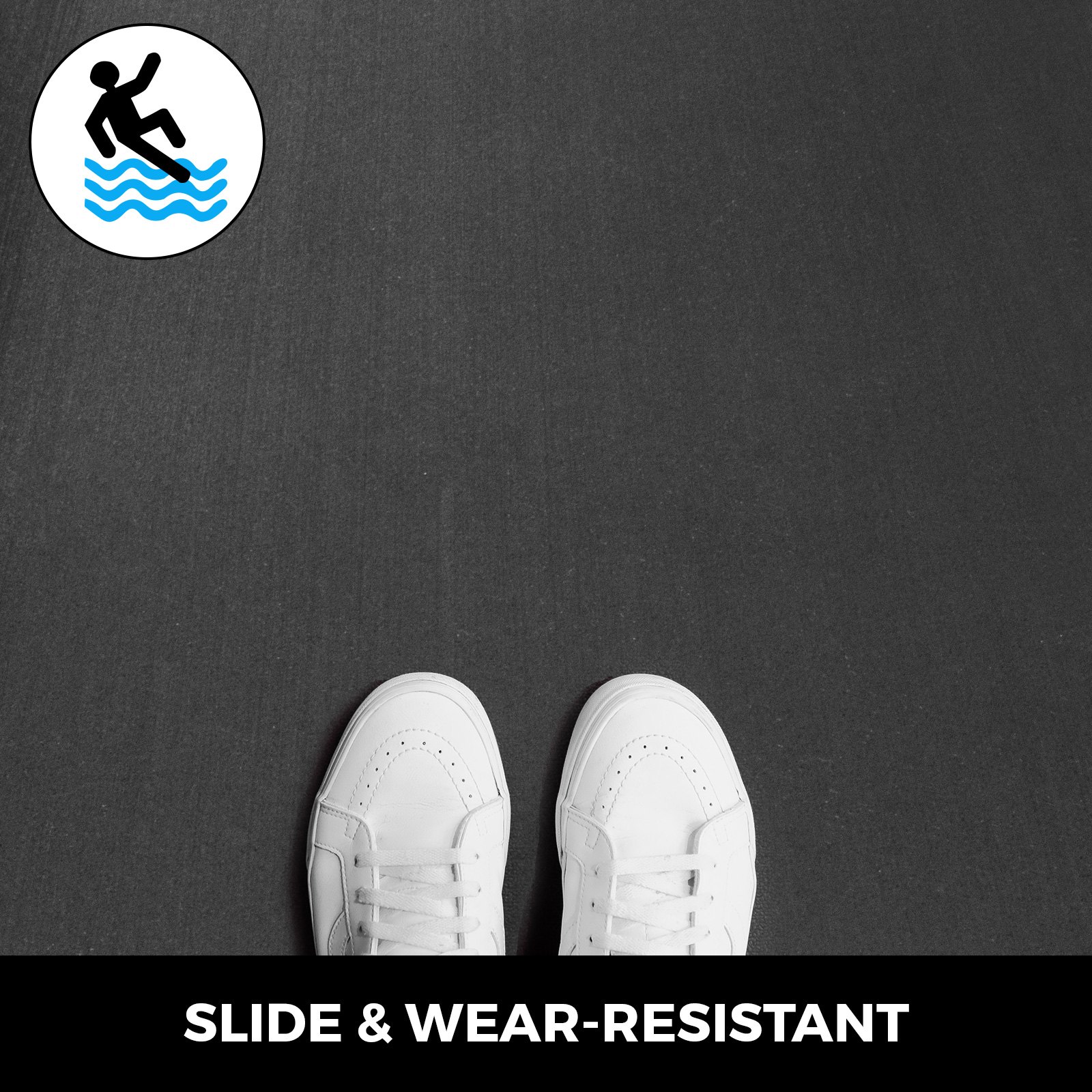 3.6x6.2ft 9.5mm rubberen mat op maat gesneden vloermat Trainingsmat Zwart Duurzaam