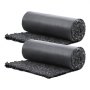 VEVOR Rubber Mulch Set van 2, Rubber Mulch Mat 2,44 x 0,56 m, Permanent Rubberen Pad, Zwarte Mulch Tuinrand voor Planten, Groenten en Bloemen, Onkruidbestrijdingsdoek Tuinvlies Tuinafscheiding