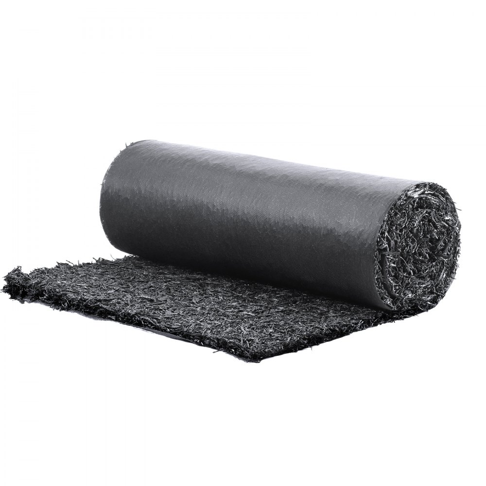 VEVOR Rubber Mulch for Landscaping, Recycled Rubber Mulch Mat 96 x 22 in, Permanent Rubber Pathway, Natural-Looking Black Mulch Garden Edging Border for Plants, Vegetables & Flower Garden Barrier