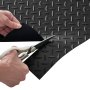 VEVOR rubberen mat, 1219,2 x 7620 mm, garagevloermat, 3 mm dikke rubberen loper, vloerbeschermingsmat, antislipmat, mat met noppen, gemakkelijk schoon te maken, voor magazijnen, sportscholen, trailers, zwart