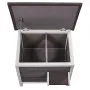 VEVOR Outdoor Cat House Weatherproof, Feral Cat Shelter for Multiple Cats, Outdoor Wooden Cat Rabbit House with All-Round Foam Insulated, Open Roof, PVC Door Flaps, 24"L x 20"W x 21"H