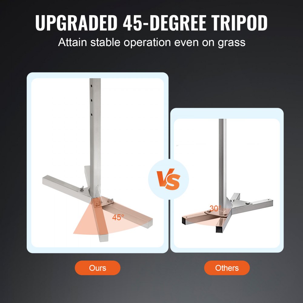 VEVOR suckling pig grill lamb grill 117 cm, 41 kg stainless steel rotisserie spit roast grill 42 W, lamb grill BBQ grill grill trolley barbecue, 8 height-adjustable large skewer grill turkey meat, ham etc.