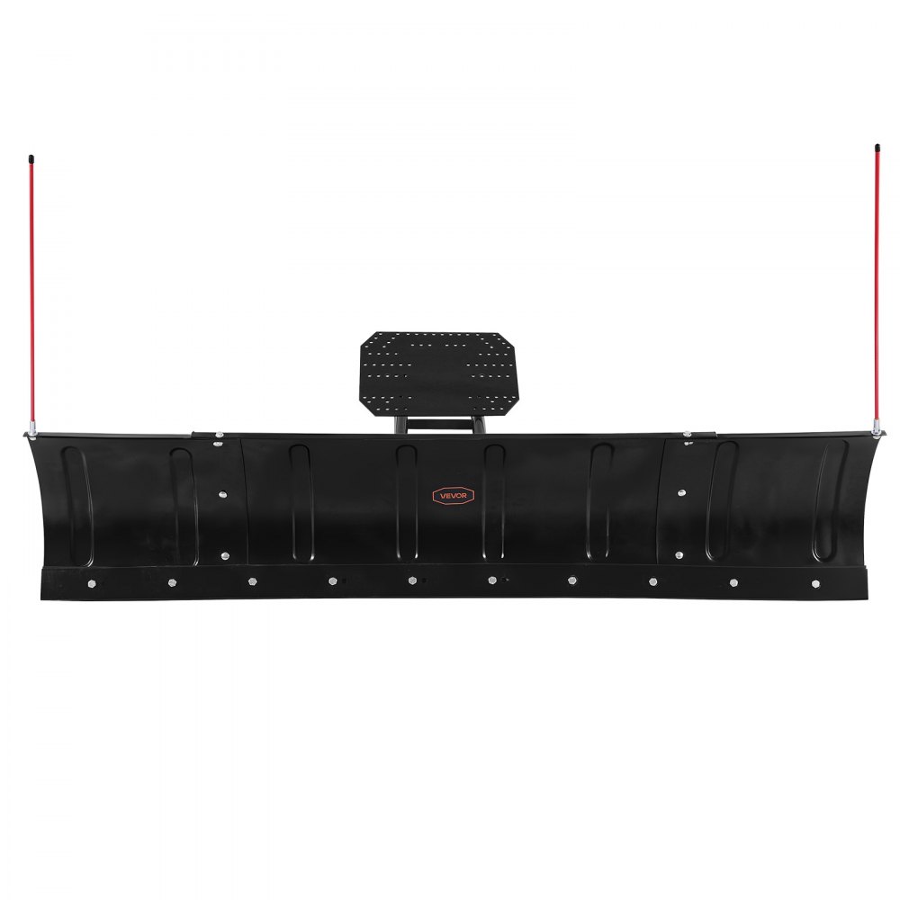 VEVOR Snow Plow Blade, 43 in/72 in Width Adjustable Snow Plow Kit, Easy to Detach, Universal Mount Plowing Attachment with Rubber Flaps, Heavy Duty Steel Blade, Compatible with Most UTV &  ATV