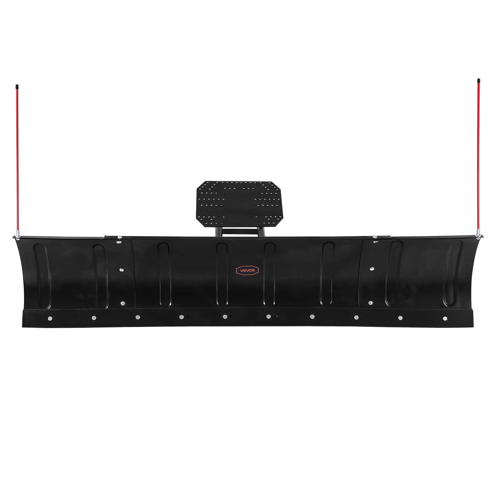 VEVOR Snow Plow Blade, 43 in/72 in Width Adjustable Snow Plow Kit, Easy to Detach, Universal Mount Plowing Attachment with Rubber Flaps, Heavy Duty Steel Blade, Compatible with Most UTV &  ATV