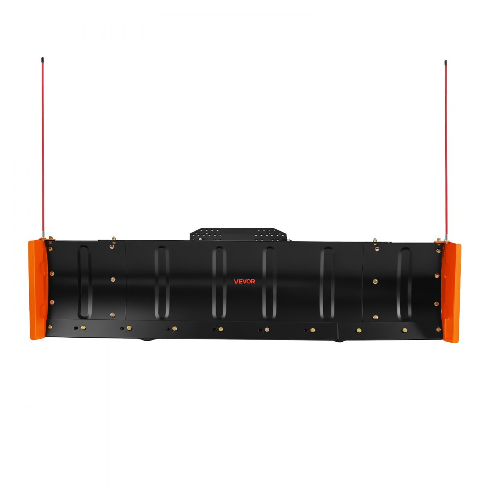 VEVOR sneeuwploeg 1092 & 1524 mm breed, sneeuwploeg voor ATV's met zijvleugels, geschikt voor de meeste ATV's en UTV's, blad van koolstofstaal, in hoogte en links/rechts verstelbaar, 3 montagemogelijkheden, zwart