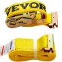 VEVOR ratelspanband 18 stuks. Spanbanden, 2000 kg breeksterkte. Spanbanden, 4,57 m. Bevestigingsband met ratel, materiaalbehandeling van polyester, bandenspanband geschikt voor autodakdragers.