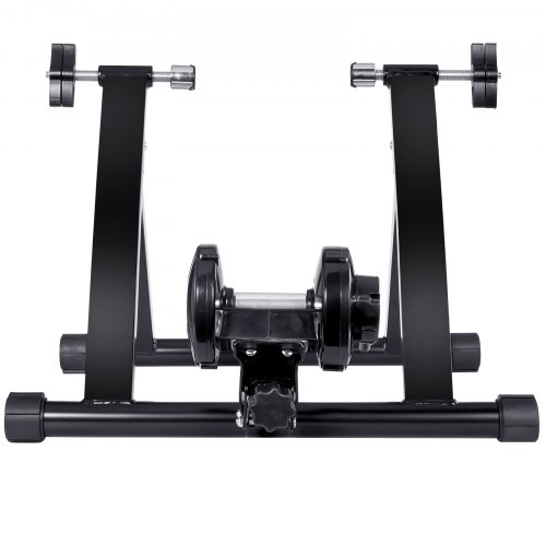 VEVOR Fietstrainerstandaard, magnetische stationaire fietsstandaard voor wielen van 26-29 inch, geluidsarme motor, draagbaar, inklapbare fietstrainer voor indoor-fietsoefeningen