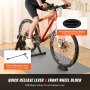 VEVOR Fietstrainerstandaard, magnetische stationaire fietsstandaard voor 26-29 inch wielen, geluidsarme motor, draagbare opvouwbare fietstrainer voor indoorfietsoefeningen