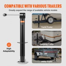 VEVOR Trailer Support 5000 lb Trailer Jack A-Frame Bolt On Trailer Jack Stand with Handle for Lifting RV Trailers, Horse Trailers, Utility Vehicle Trailers, Yacht Trailers