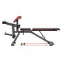 VEVOR Halterbank Verstelbare Trainingsbank voor Full Body Workout (363 kg draagvermogen), Sit-up Trainingsbank Fitnessbank Vlakke Bank met Beenstrekker, Preacher Pad, Snelle Verstelling