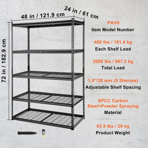 VEVOR Klapstoelrek 100 LBS Capaciteit Heavy-Duty Stoelwagen Voor Het Ophangen Van 10 Stoelen Multifunctionele Metalen Stoelopbergwagen Met Rubber~p168563644