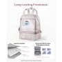 VEVOR Breast Pump Backpack, Breast Feeding Bag with Ice Pack, Fits for S1/S2, Pumping Accessories & Breastmilk Storage, Portable Pump Carrying Case for Work, Travel and Family Use, Light Pink