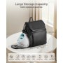 VEVOR Breast Pump Backpack, Breast Feeding Bag with Ice Pack, Fits for S1/S2, Pumping Accessories & Breastmilk Storage, Portable Pump Carrying Case for Work, Travel and Family Use, Black