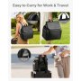 VEVOR Breast Pump Backpack, Breast Feeding Bag with Ice Pack, Fits for S1/S2, Pumping Accessories & Breastmilk Storage, Portable Pump Carrying Case for Work, Travel and Family Use, Black