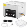 VEVOR 15 L ultrasone reiniger met verwarmingstimer en mandje, professionele digitale sonische cavitatiemachine, 360 W reinigingsmachine voor laboratoriuminstrumenten, metalen onderdelen, carburateurs, messing, auto-onderdelen en motoronderdelen.