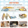 VEVOR Baby Speelmat, 59 x 71 inch, Kruipmat voor Baby's, Antislip Eendelig Schuim Baby Speelmat, Opvouwbare Draagbare Omkeerbare Vloermat met Reistas, Waterdichte Activiteiten Speelmatten voor Baby's, Peuters, Zuigelingen