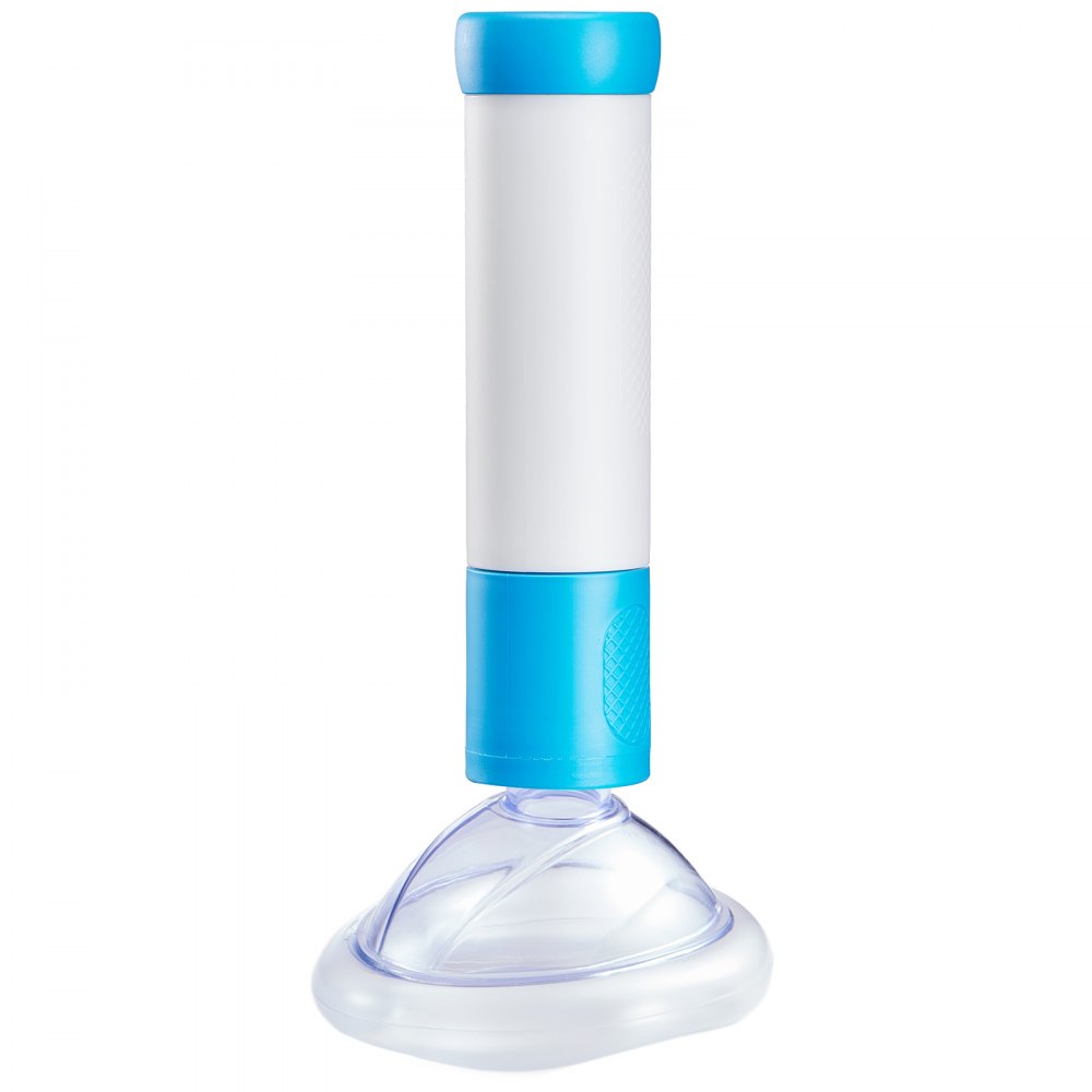 VEVOR Choking Rescue Device, Portable Airway Clear Anti Choking Suction Device with 4 Multi-size Masks and 1 Storage Bag, First Aid Kit for Removing Blocked Objects, for Home, School, Travel