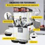 VEVOR Frozen Drink Slush Machine Roestvrij Staal + PC, Ice Slush Machine 2 * 12 L, Slush Frozen Drink Maker 85-130 V, Cooling Slushie Juice Making 700 W, voor Hotels, Bars, Winkelstraten, Snackbars