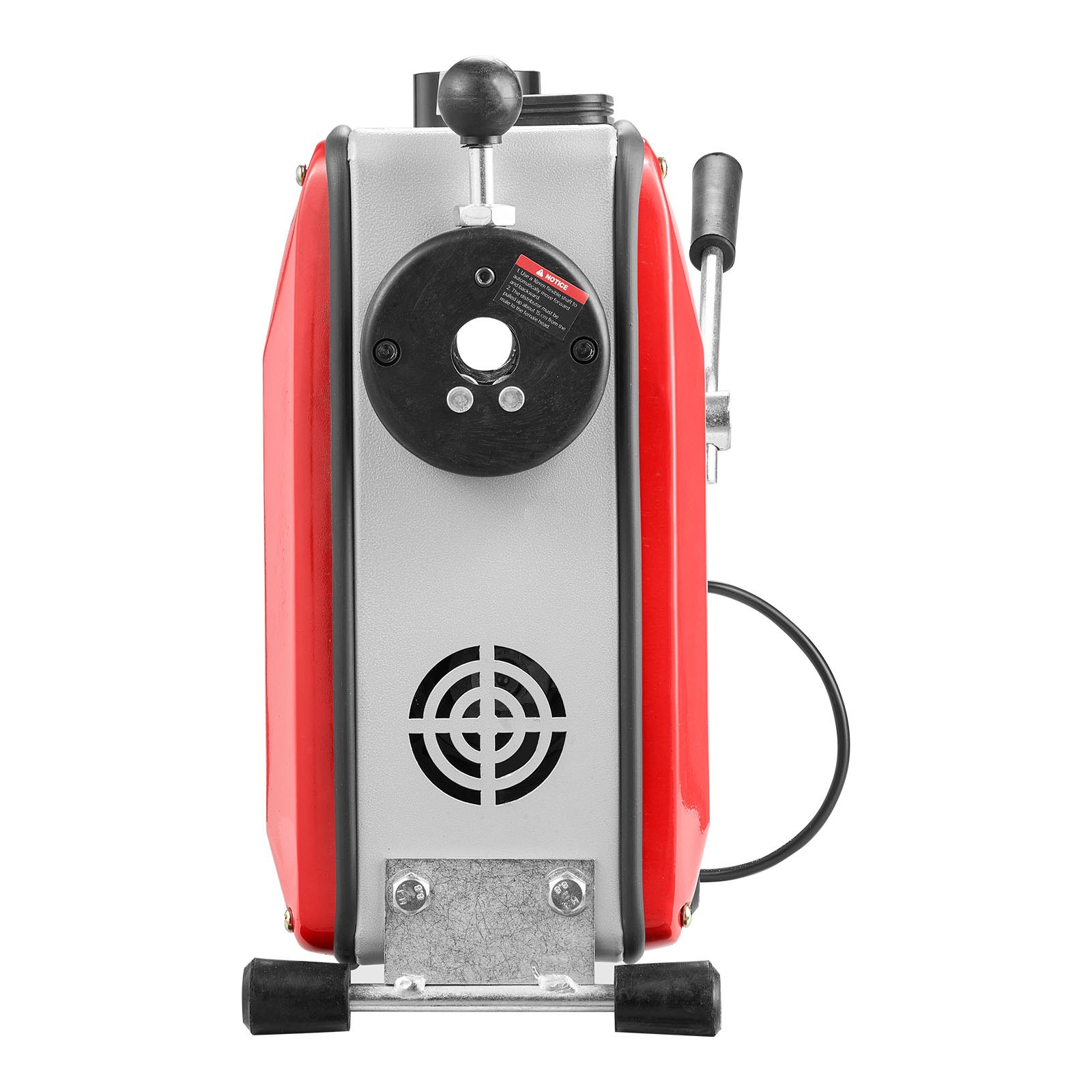 VEVOR elektrische pijpreinigingsmachine, 850W, inclusief veerkabel van 14,5 m x 16 mm, 14 m x 22 mm en 5 m x 9,5 mm, flexibele veer van 0,4 m x 12 mm en 11 snijbladen, voor leidingen met een diameter van 50–200 mm.