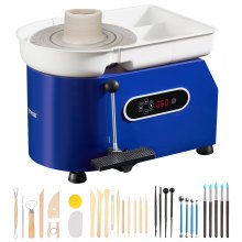 VEVOR Pottery Wheel Ceramic Wheel Machine 450W, Electric Pottery Wheel Machine 28cm 300RPM Pottery Wheel Machine, with Pedal & Apron Molding Machine, Suitable for Beginners, Enthusiasts